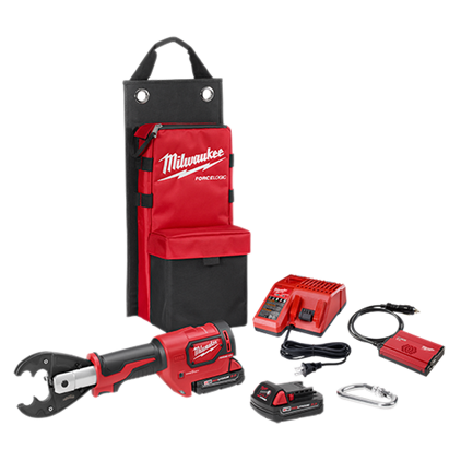 M18 FORCE LOGIC 6T Utility Crimper Kit with D3 Grooves and Fixed O Die - (89-2678-22O)