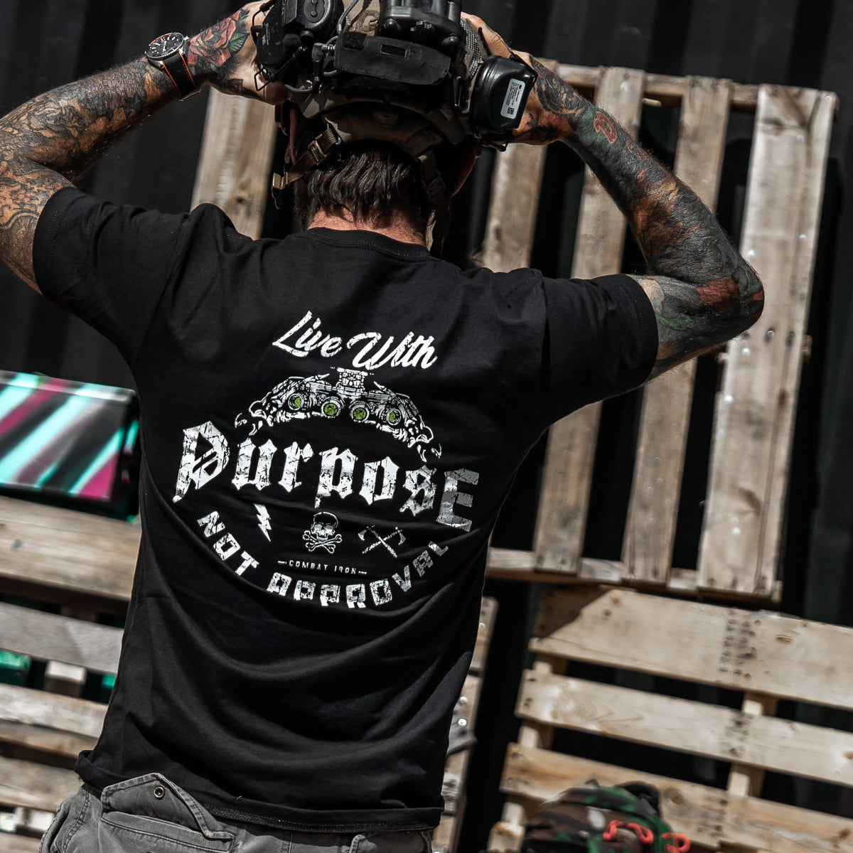 Live With Purpose. Not Approval Men's T-Shirt
