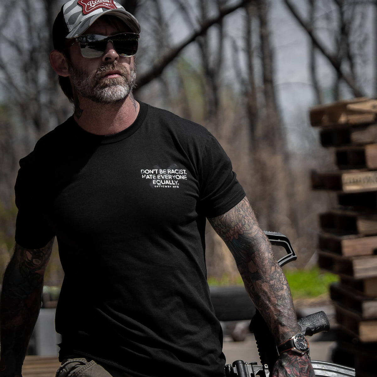 Don't Be Racist. Hate Everyone Equally Men's T-Shirt