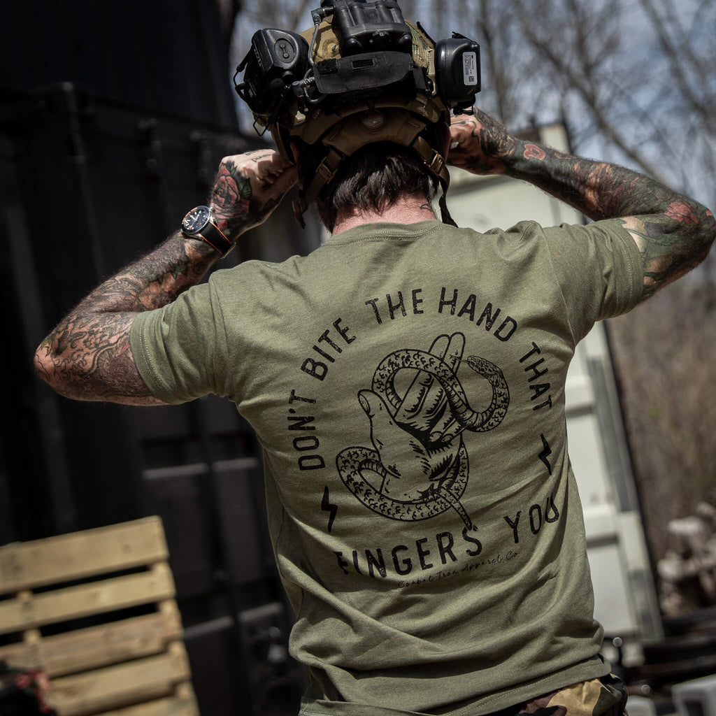 Don't Bite The Hand That Fingers You Men's T-Shirt