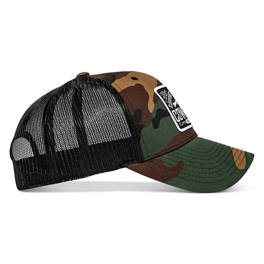 Support Your Local Cowboys Patch Snapback Hat