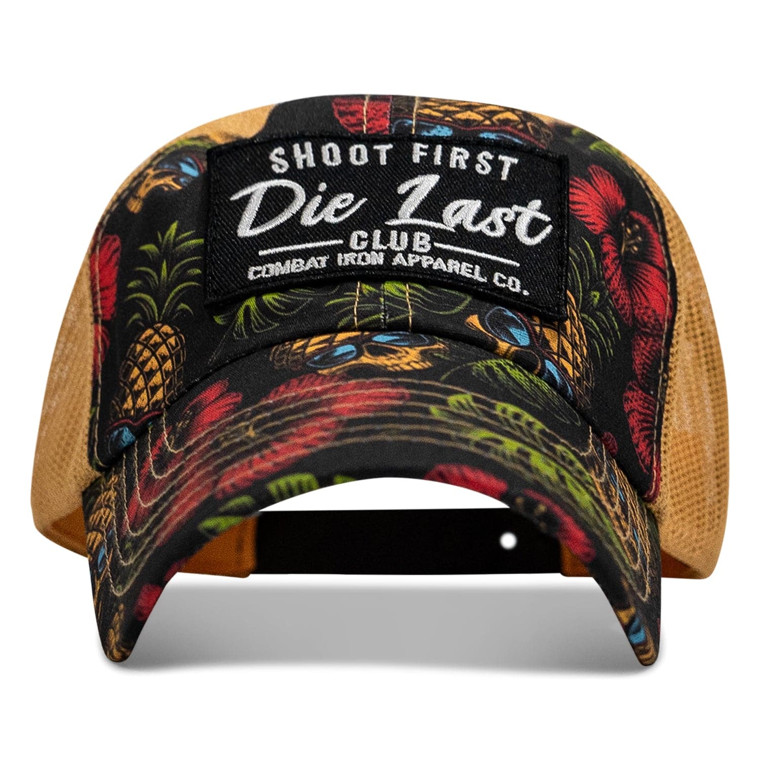 Shoot First. Die Last. Club Patch Tactical Ripstop Mesh Snapback Hat