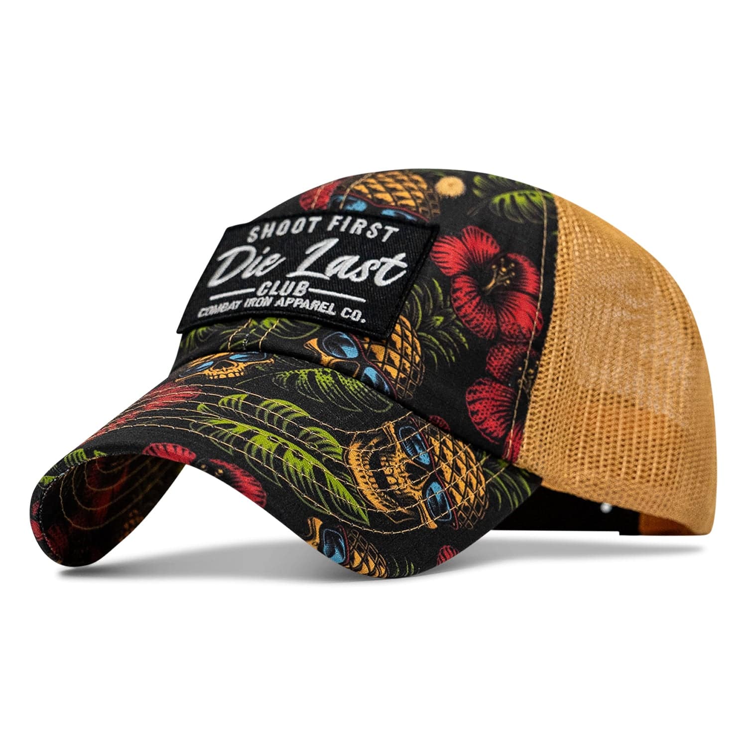 Shoot First. Die Last. Club Patch Tactical Ripstop Mesh Snapback Hat