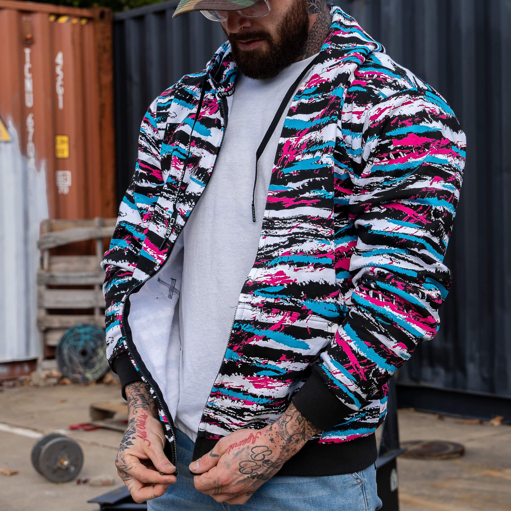 Men's Fleece Lined Zip Up Hoodie