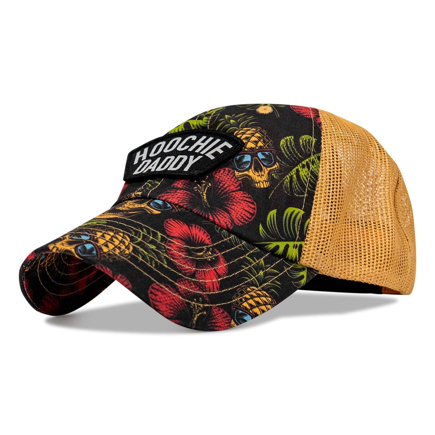 Hoochie Daddy Arched Patch Tactical Ripstop Mesh Snapback Hat