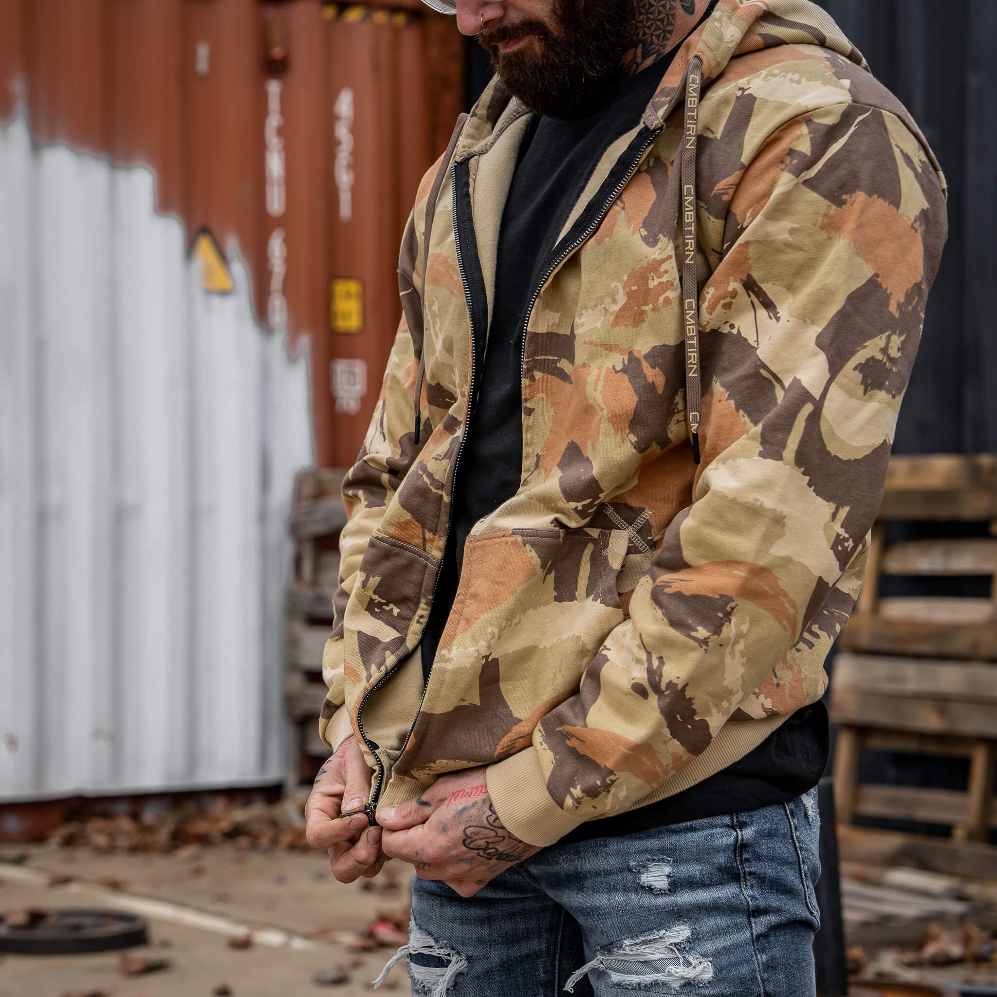 Men's Fleece Lined Zip Up Hoodie