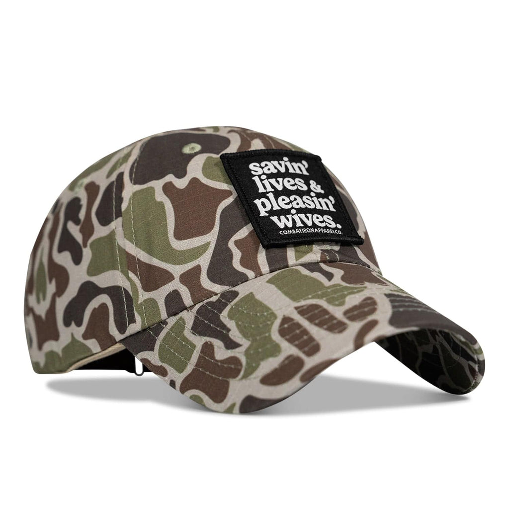 Ripstop Savin' Lives & Pleasin' Wives  Patch Tactical Ripstop Mesh Snapback Hat