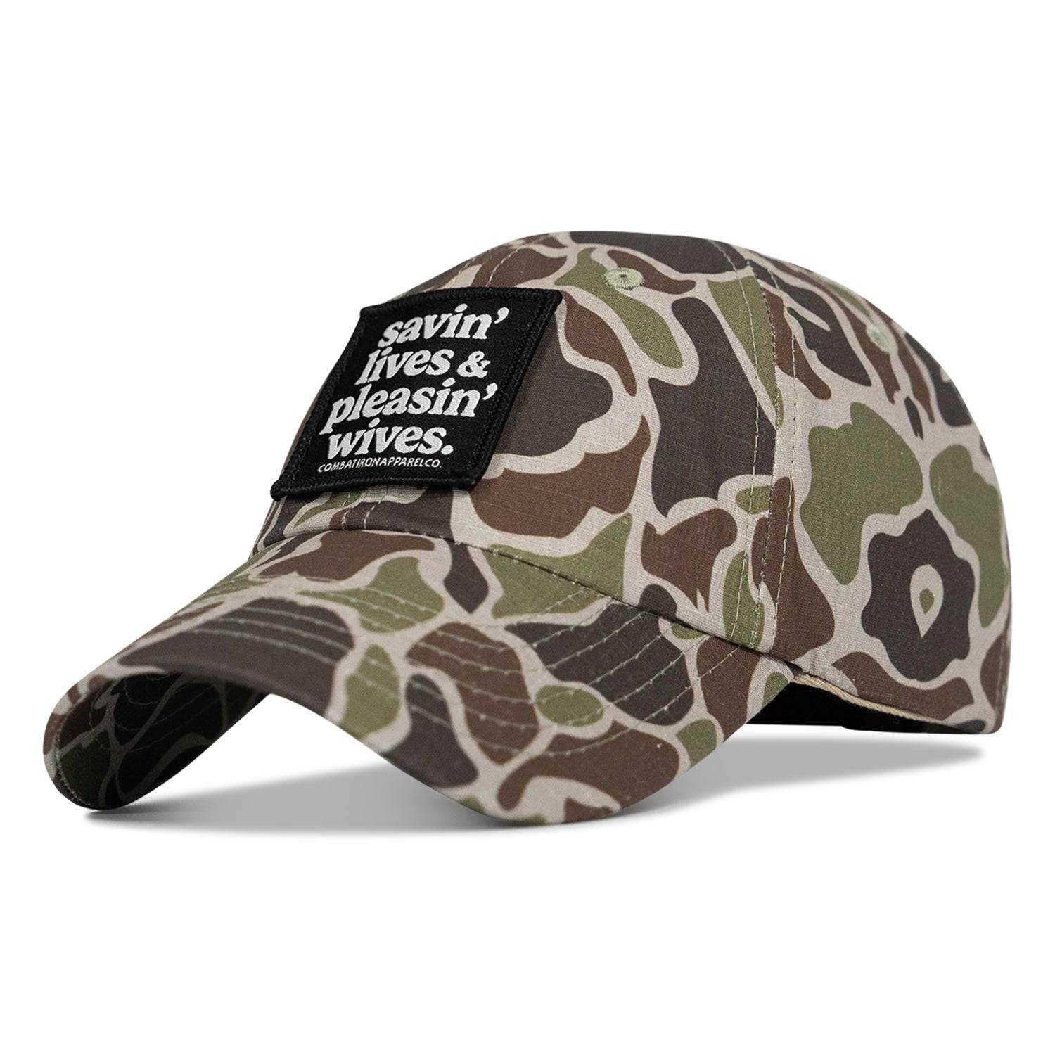 Ripstop Savin' Lives & Pleasin' Wives  Patch Tactical Ripstop Mesh Snapback Hat