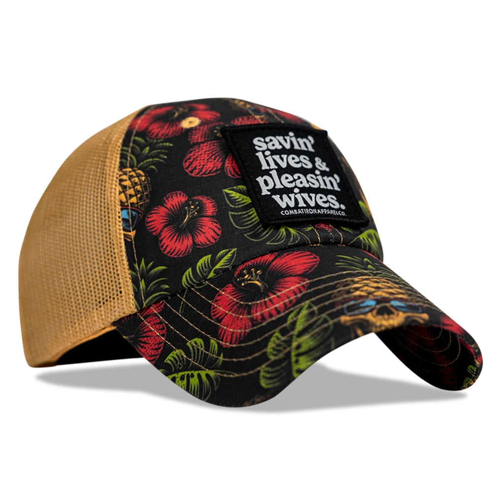 Ripstop Savin' Lives & Pleasin' Wives  Patch Tactical Ripstop Mesh Snapback Hat
