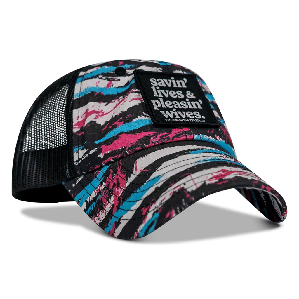 Ripstop Savin' Lives & Pleasin' Wives  Patch Tactical Ripstop Mesh Snapback Hat