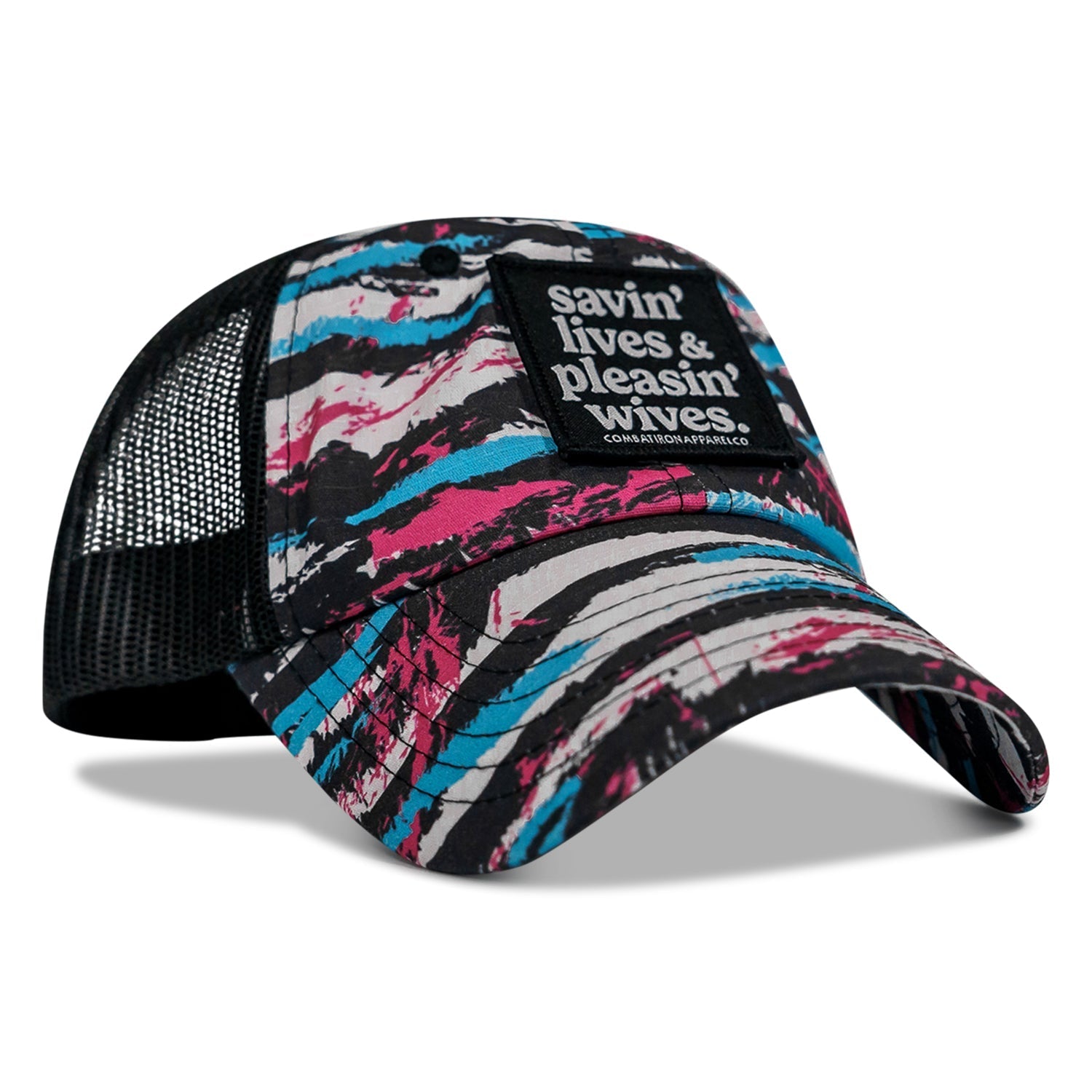Ripstop Savin' Lives & Pleasin' Wives  Patch Tactical Ripstop Mesh Snapback Hat