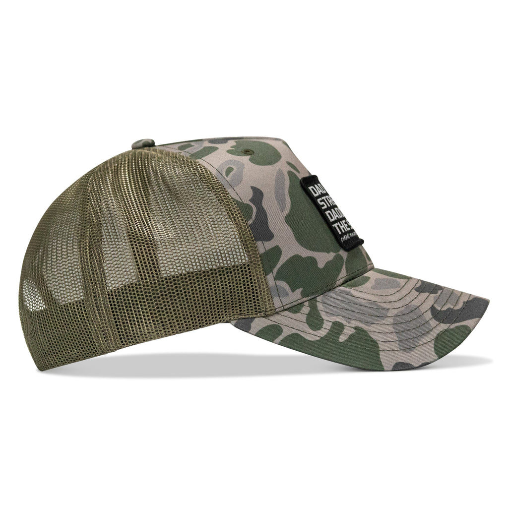 Dad In The Streets. Daddy In The Sheets. Black Patch Snapback Hat