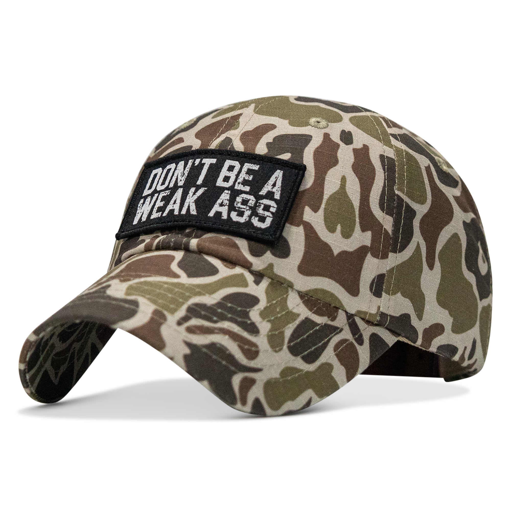 Don't Be A Weak Ass Patch Tactical Ripstop Mesh Snapback Hat