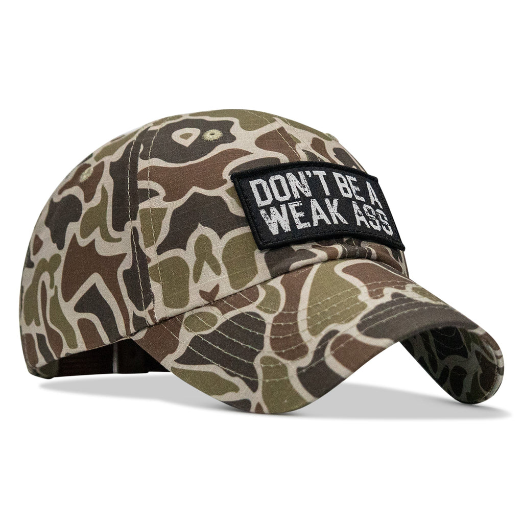 Don't Be A Weak Ass Patch Tactical Ripstop Mesh Snapback Hat