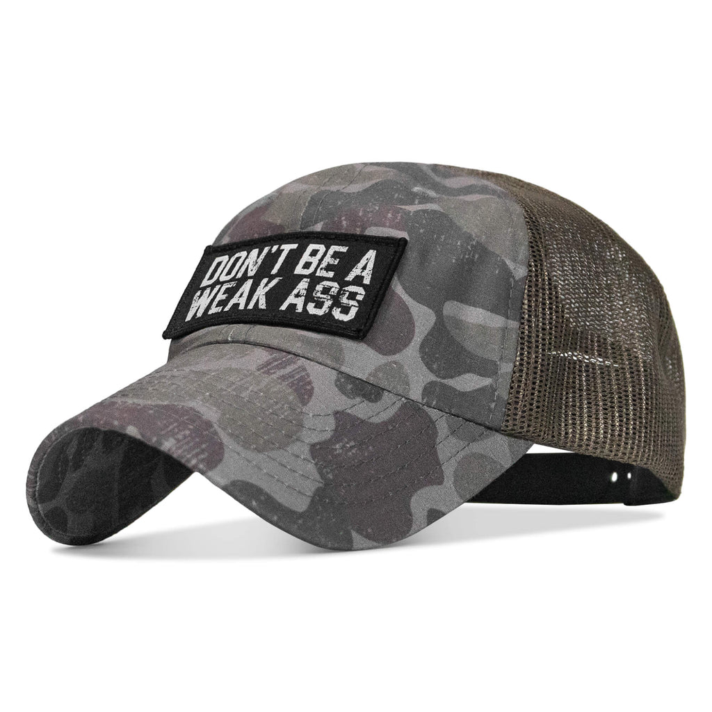 Don't Be A Weak Ass Patch Tactical Ripstop Mesh Snapback Hat
