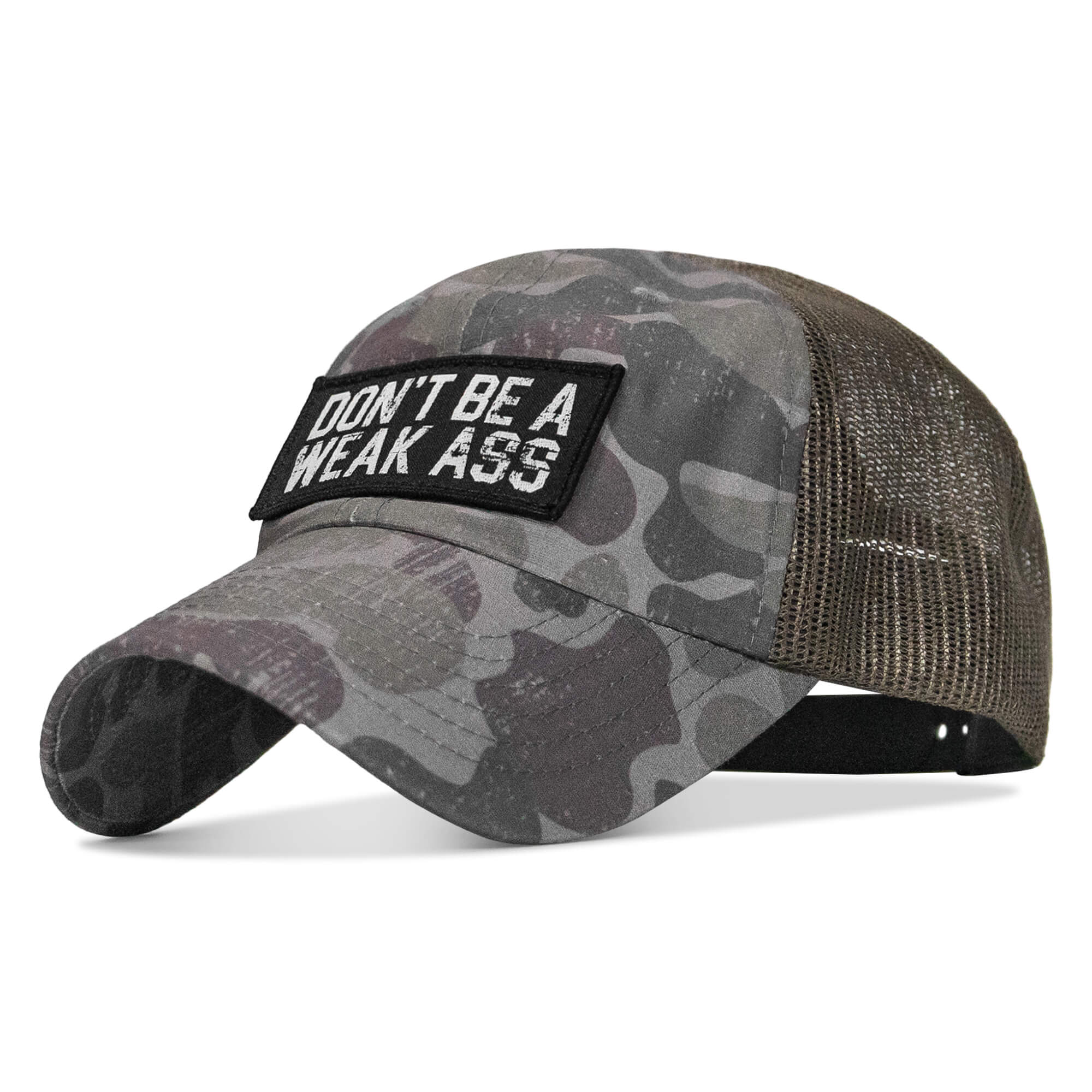 Don't Be A Weak Ass Patch Tactical Ripstop Mesh Snapback Hat