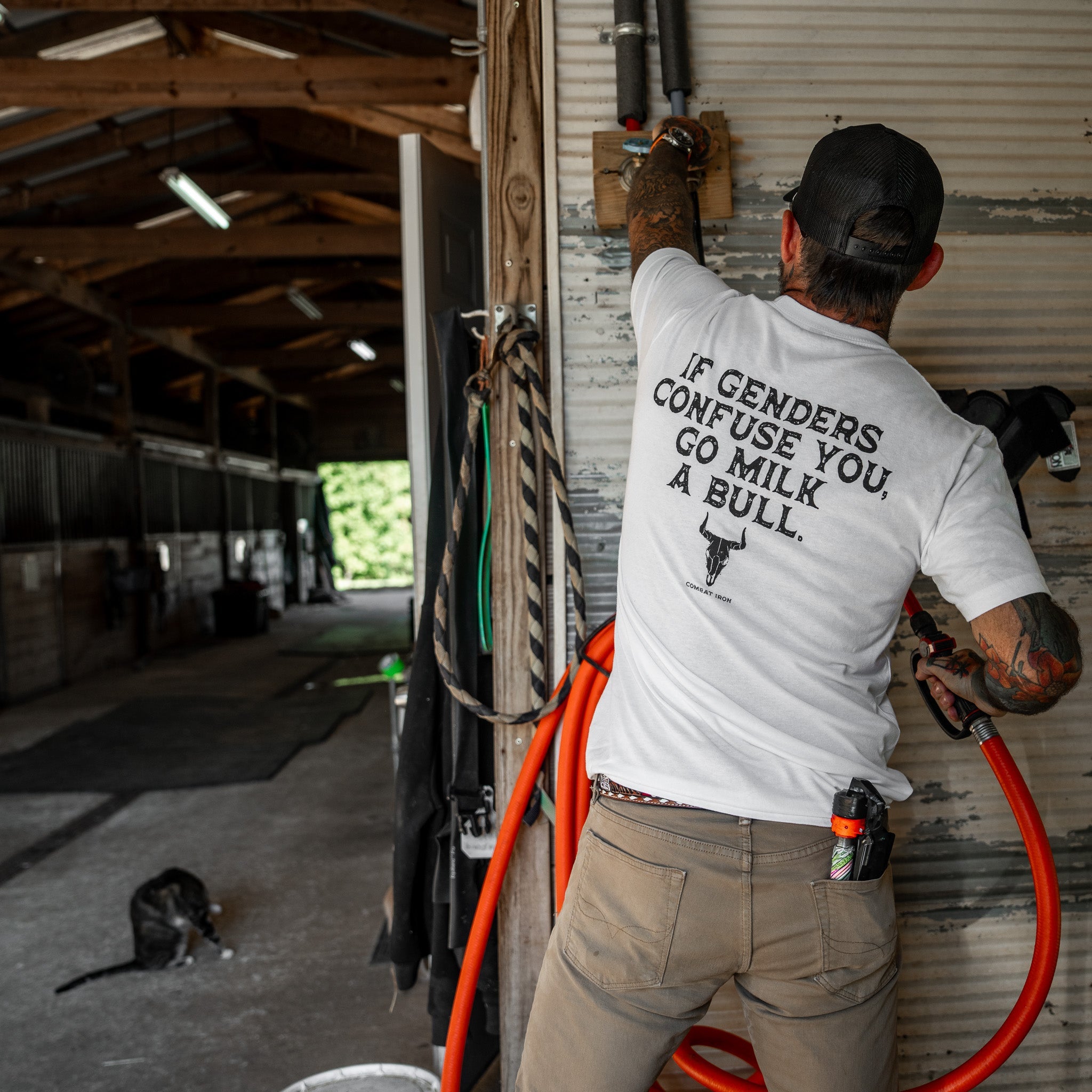 If Genders Confuse You, Go Milk a Bull Men's T-Shirt