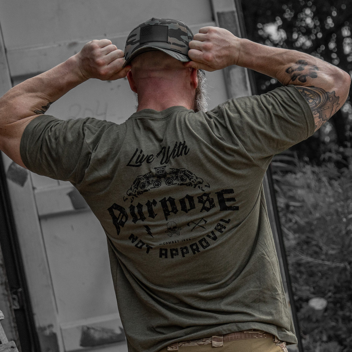 Live With Purpose. Not Approval Men's T-Shirt