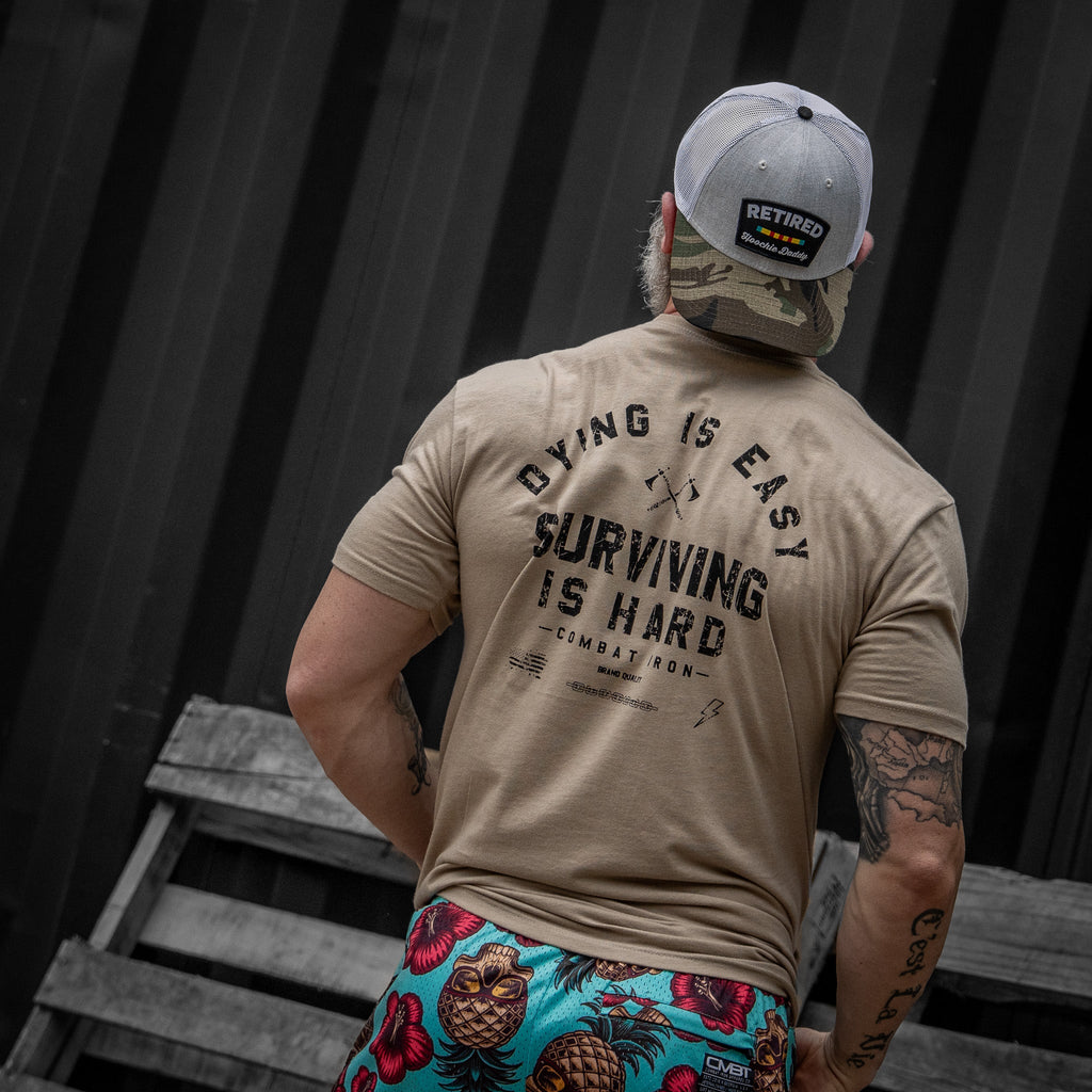 Dying is Easy. Surviving Is Hard Men's T-Shirt