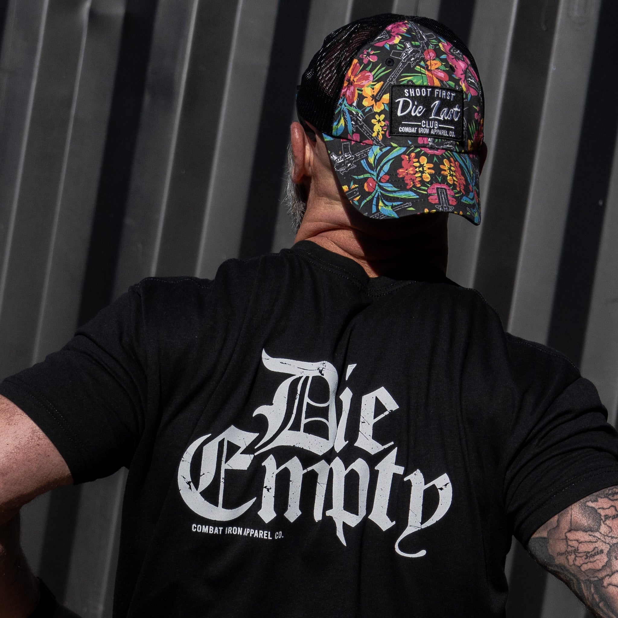 Shoot First. Die Last. Club Patch Tactical Ripstop Mesh Snapback Hat