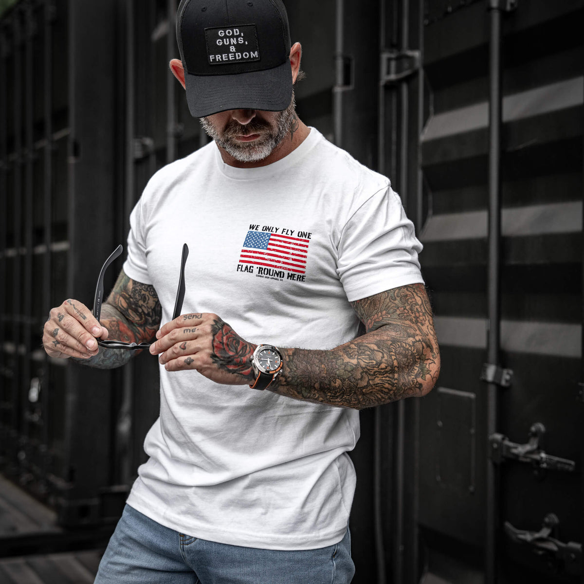 Only Flag We Fly 'Round Here Men's T-Shirt