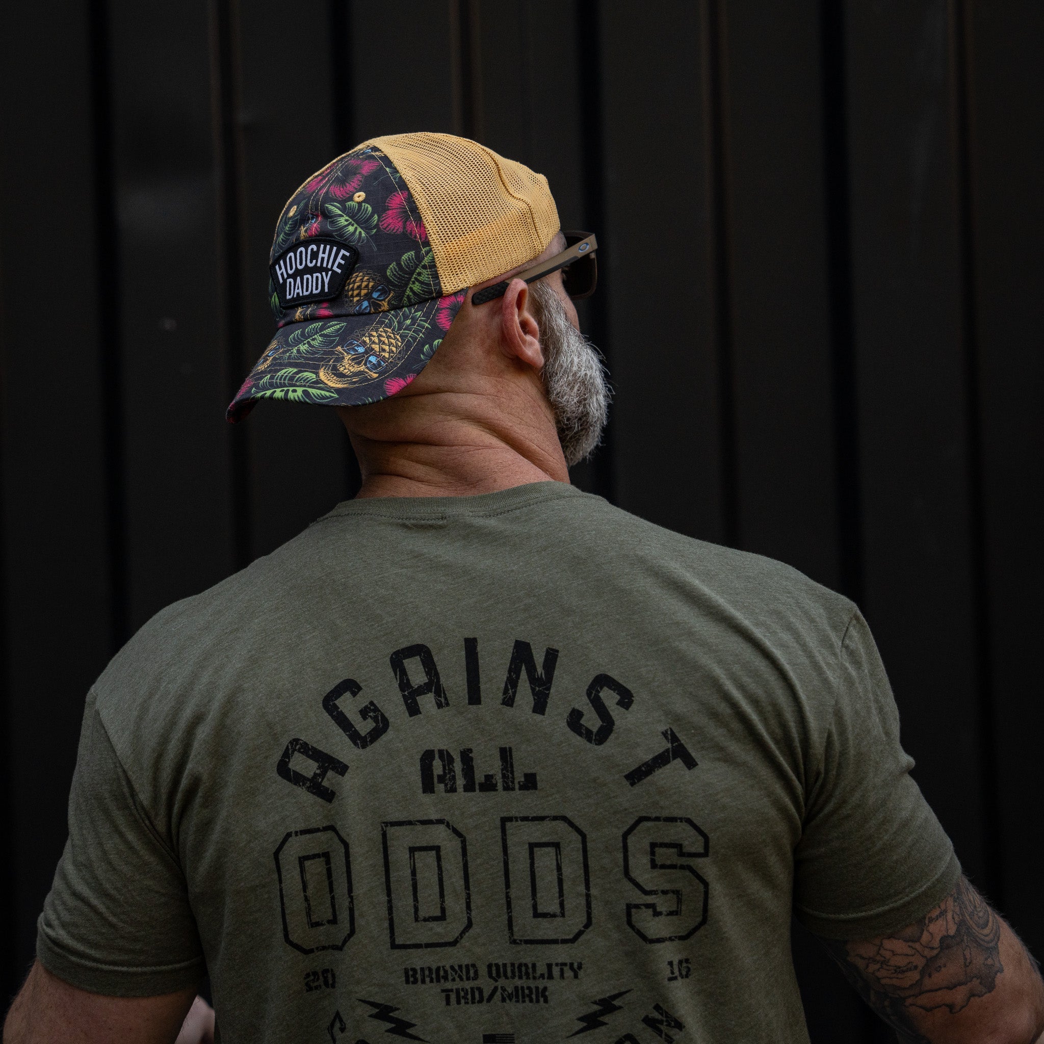 Hoochie Daddy Arched Patch Tactical Ripstop Mesh Snapback Hat