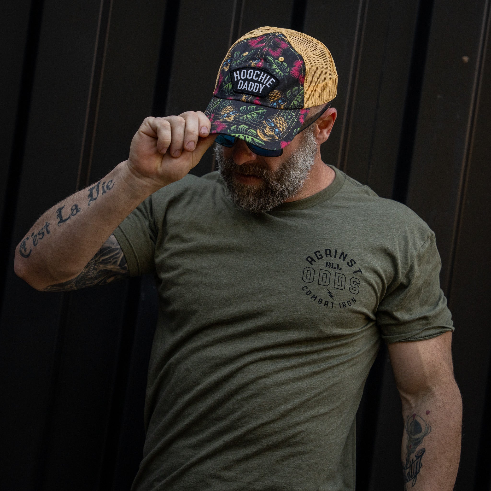 Hoochie Daddy Arched Patch Tactical Ripstop Mesh Snapback Hat