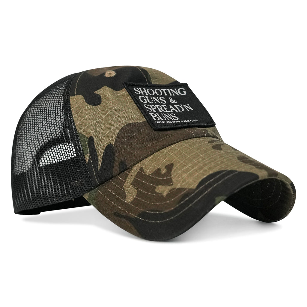 Shooting Guns & Spread'n Buns Patch Ripstop Tactical Hat