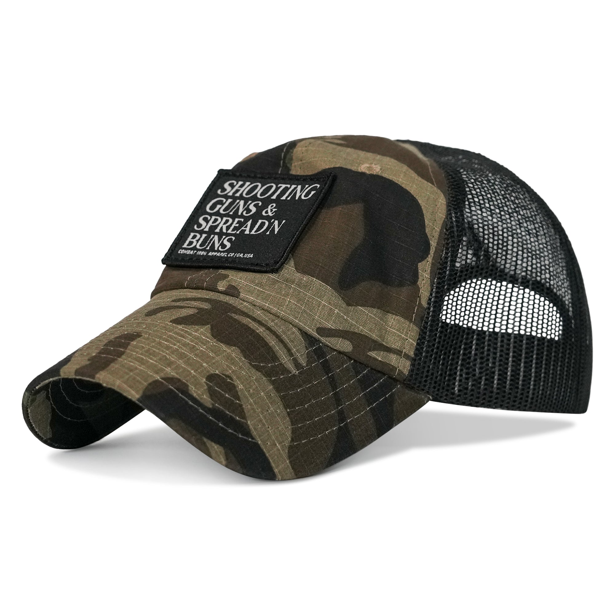 Shooting Guns & Spread'n Buns Patch Ripstop Tactical Hat