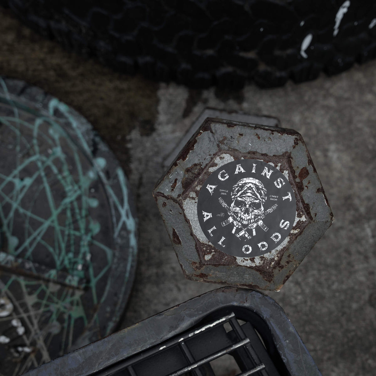 Against All Odd's Skull Decal