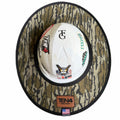 Bottomland Camo Hard Hat Sun Shade Visor – Water-Resistant Worksite Visor for Full Brim & Kask Hard Hats