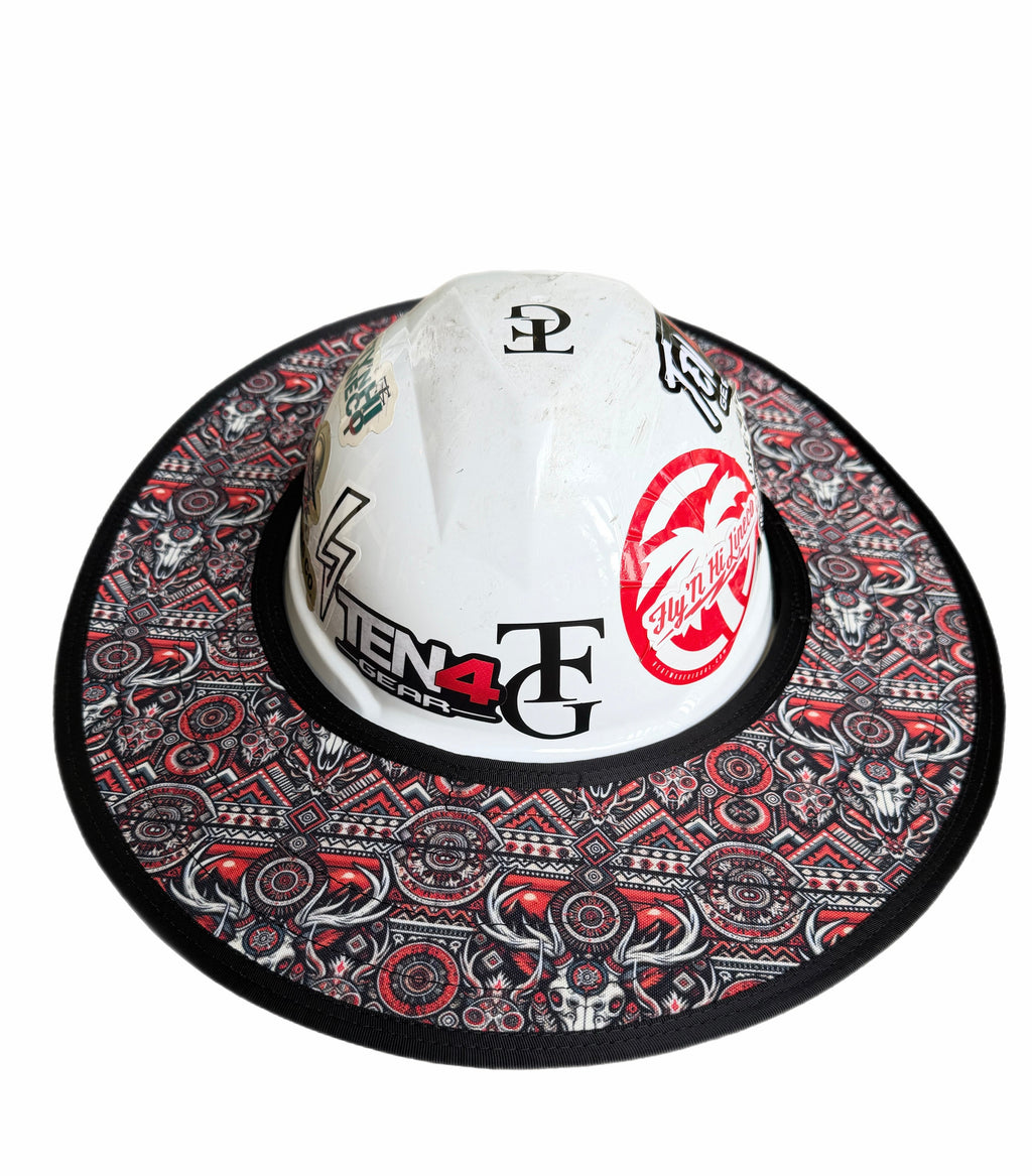 The Cowboy Hard Hat Sun Shade Visor – Water-Resistant Worksite Visor for Full Brim & Kask Hard Hats