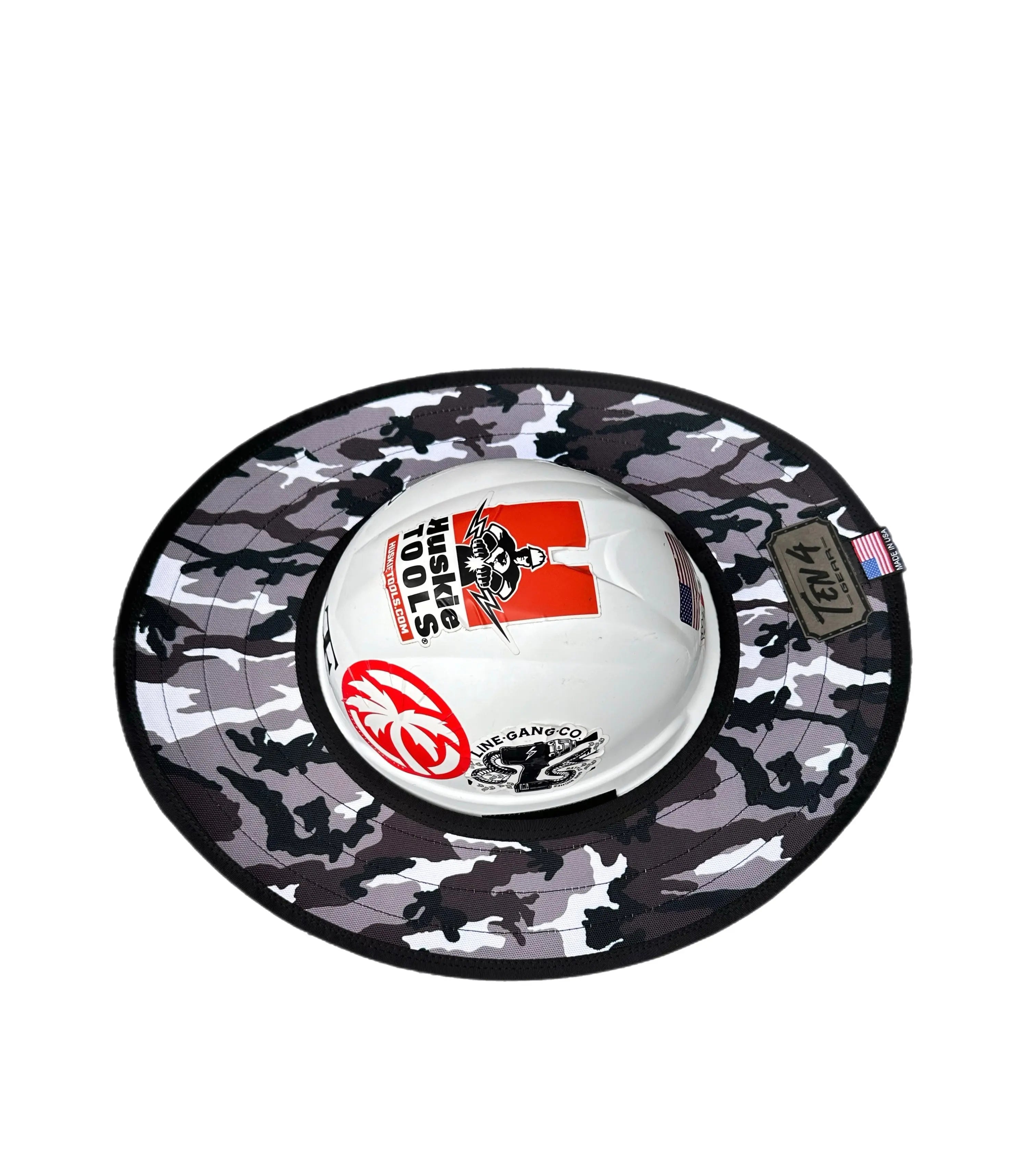 Urban Camo Hard Hat Sun Shade Visor – Water-Resistant Worksite Visor for Full Brim & Kask Hard Hats