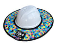 Pop Rocks Hard Hat Sun Shade Visor – Water-Resistant Worksite Visor for Full Brim & Kask Hard Hats