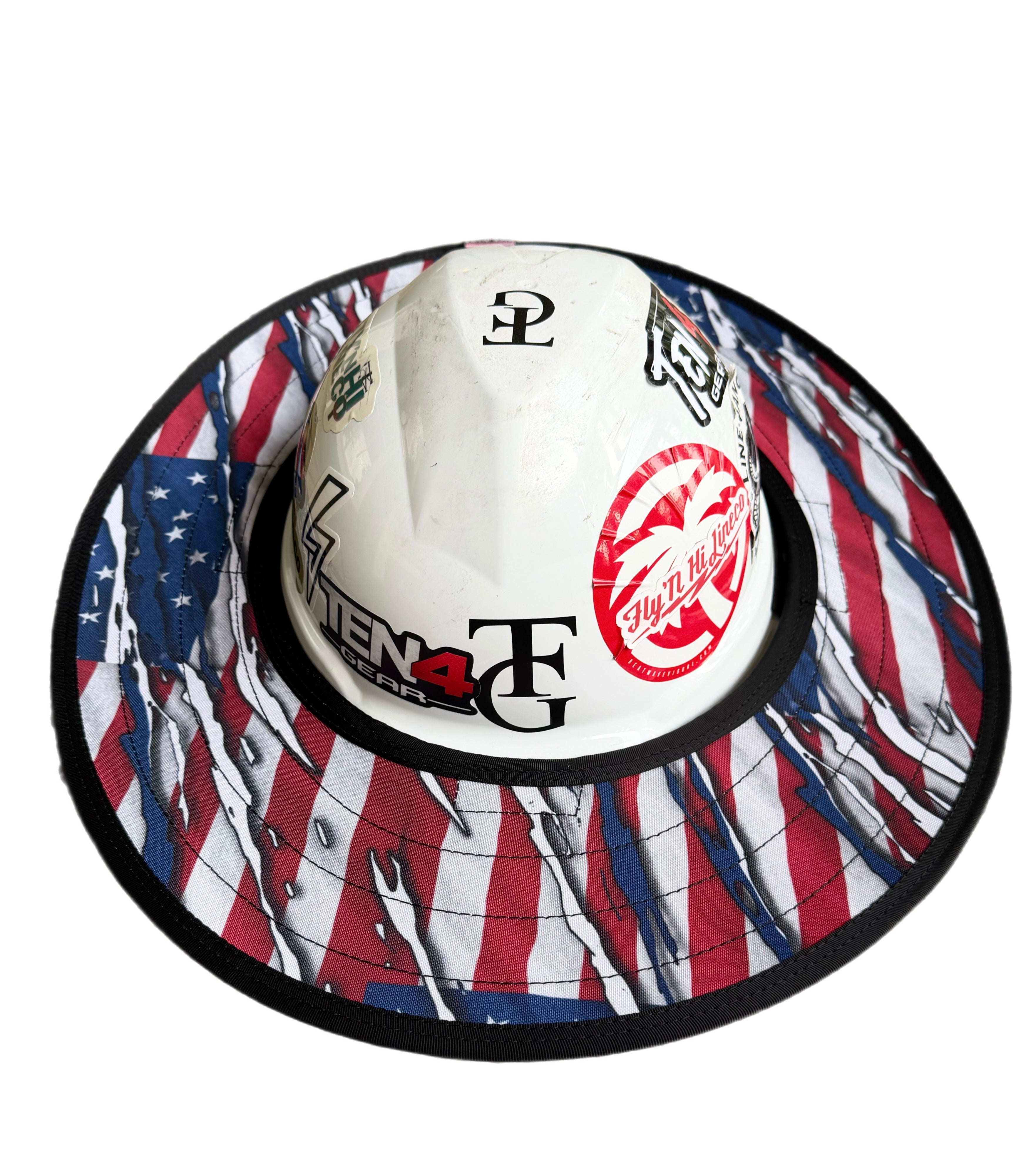 The Patriot Hard Hat Sun Shade Visor – Water-Resistant Worksite Visor for Full Brim & Kask Hard Hats