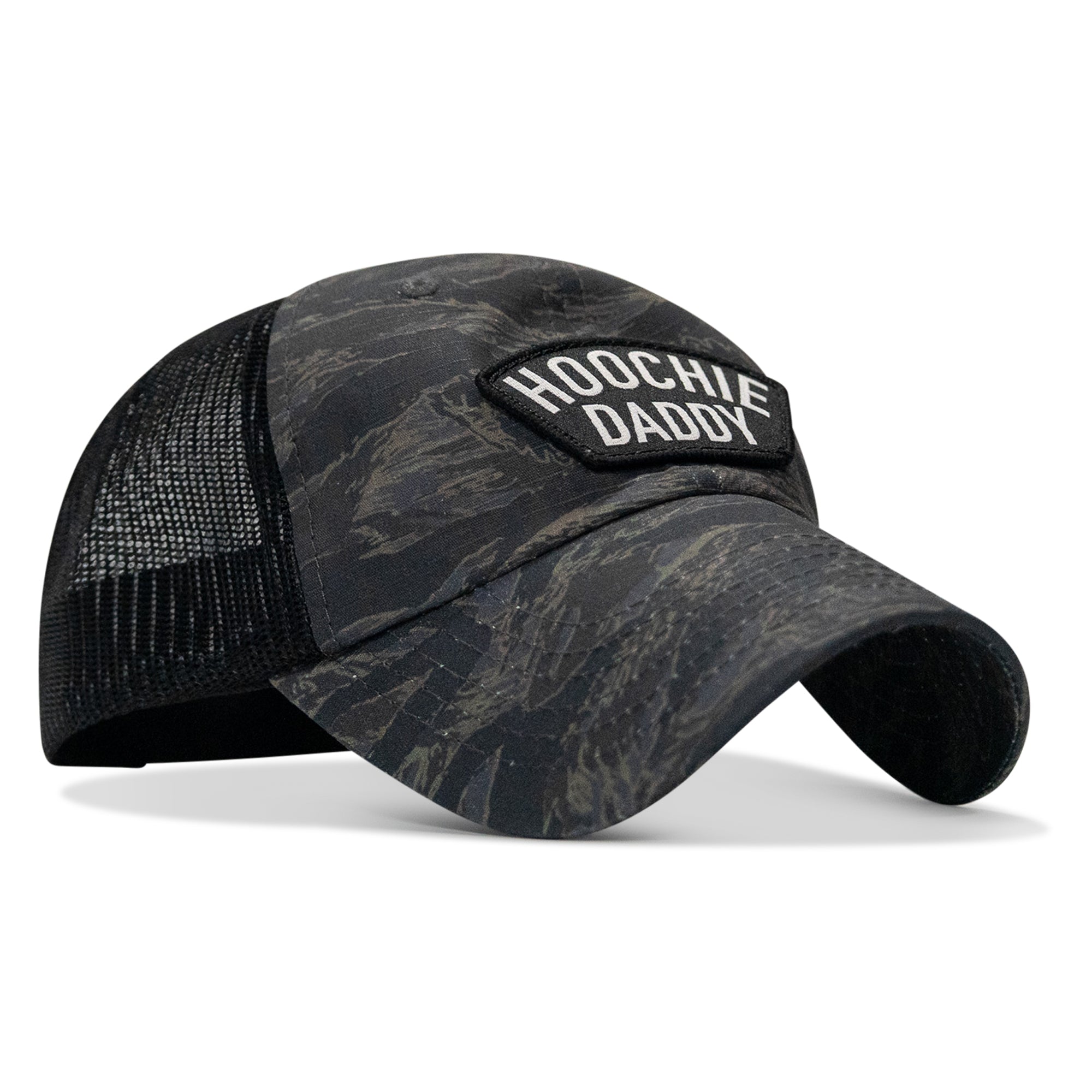 Hoochie Daddy Arched Patch Tactical Ripstop Mesh Snapback Hat