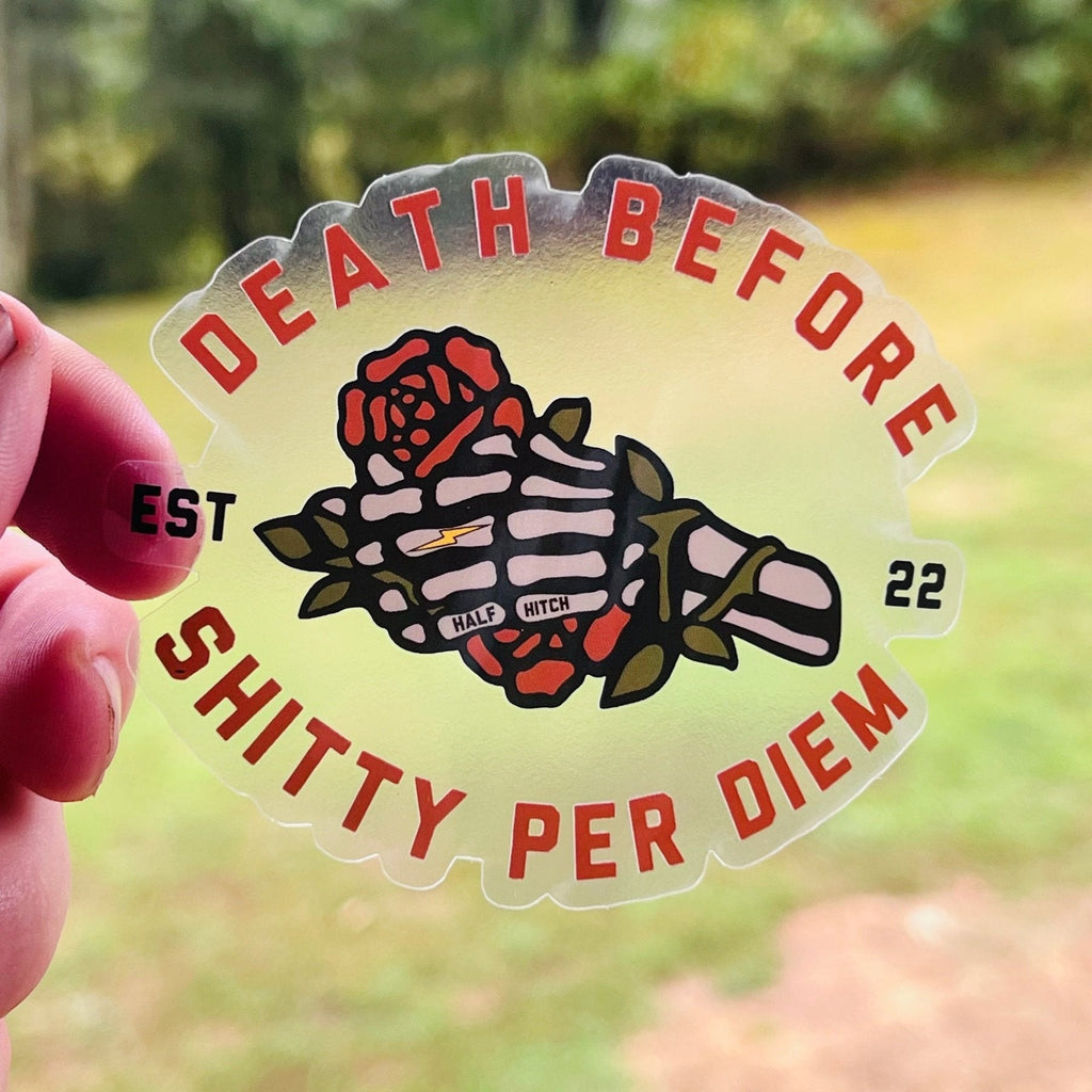 Shitty Per Diem Sticker (Clear)