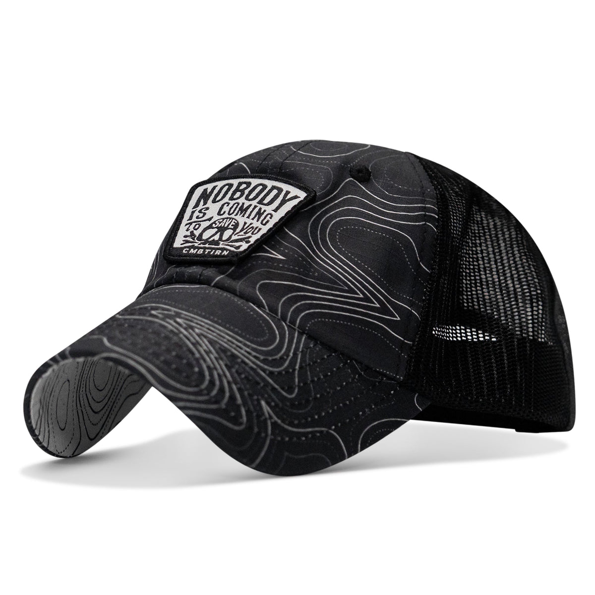 Nobody Is Coming To Save You Skull Patch Ripstop Snapback