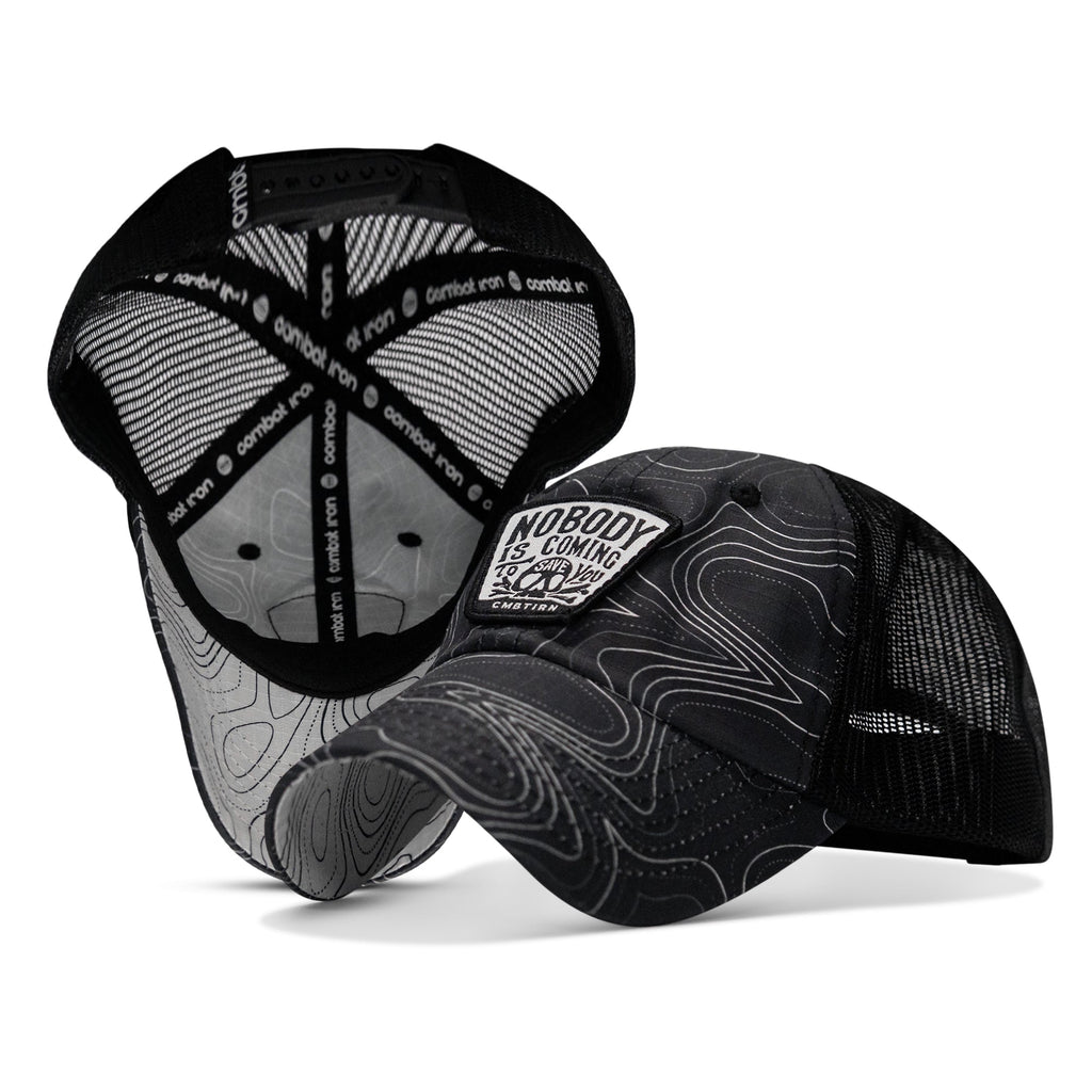 Nobody Is Coming To Save You Skull Patch Ripstop Snapback