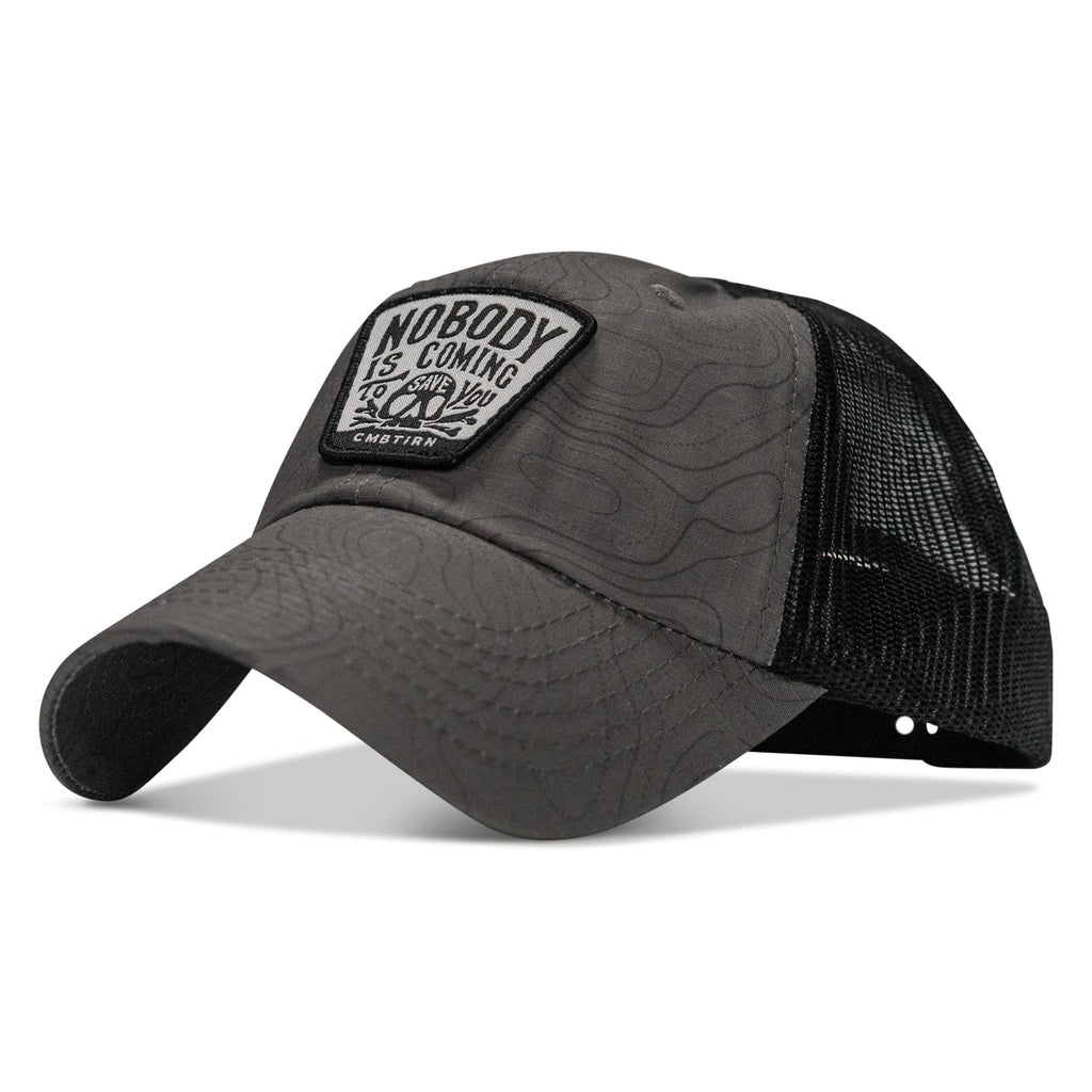 Nobody Is Coming To Save You Skull Patch Ripstop Snapback