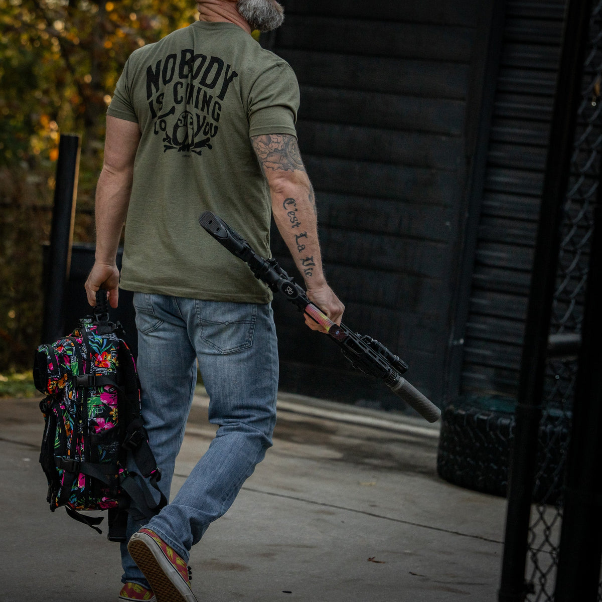Nobody Is Coming To Save You Skull Men's T-Shirt