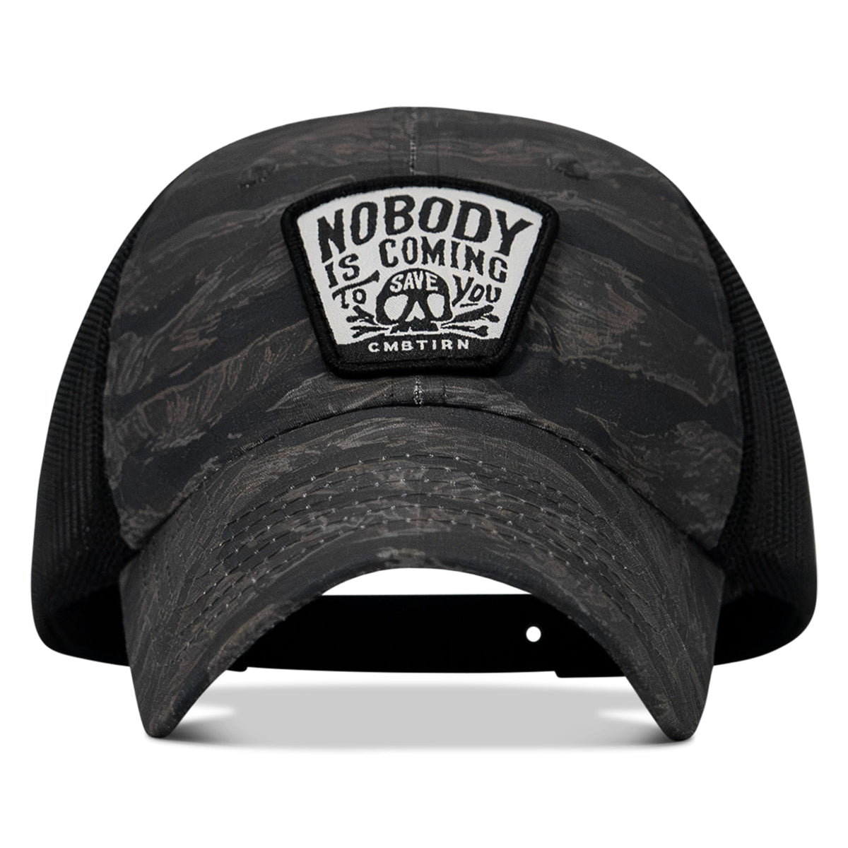 Nobody Is Coming To Save You Skull Patch Ripstop Snapback