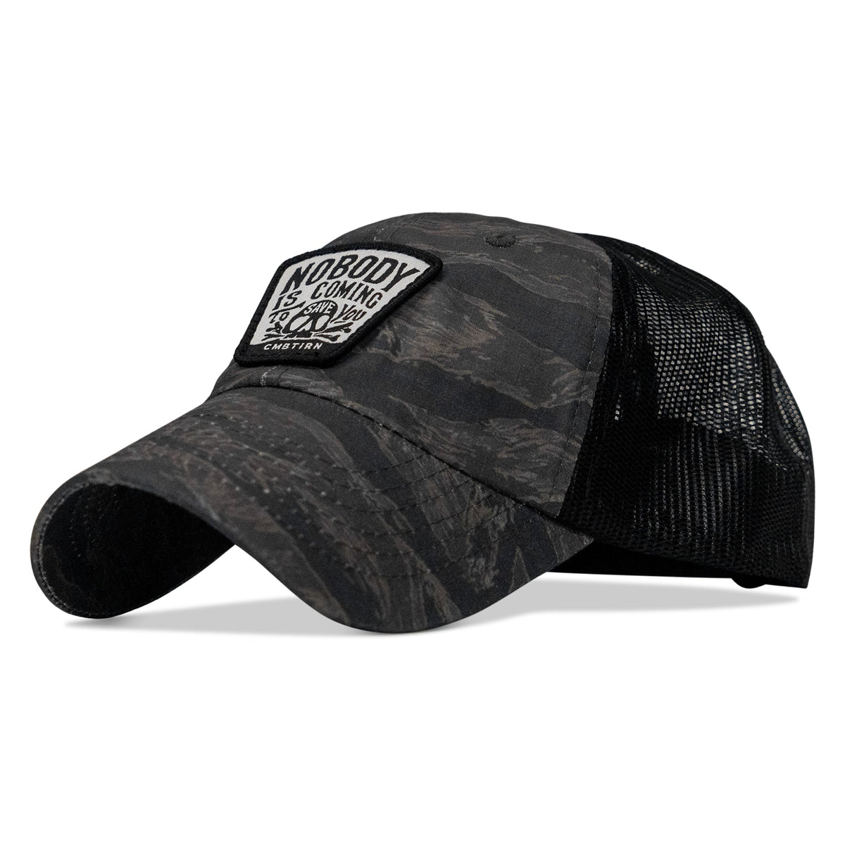 Nobody Is Coming To Save You Skull Patch Ripstop Snapback