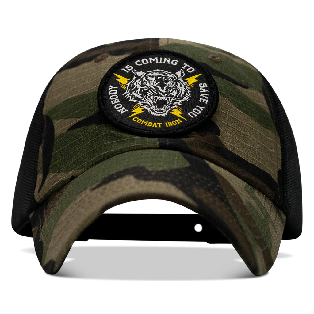 Nobody is Coming To Save You Patch Tactical Ripstop Mesh Snapback Hat