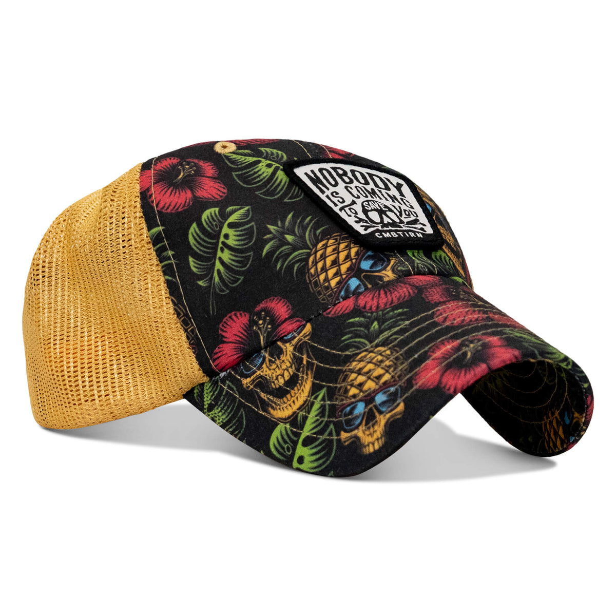 Nobody Is Coming To Save You Skull Patch Ripstop Snapback