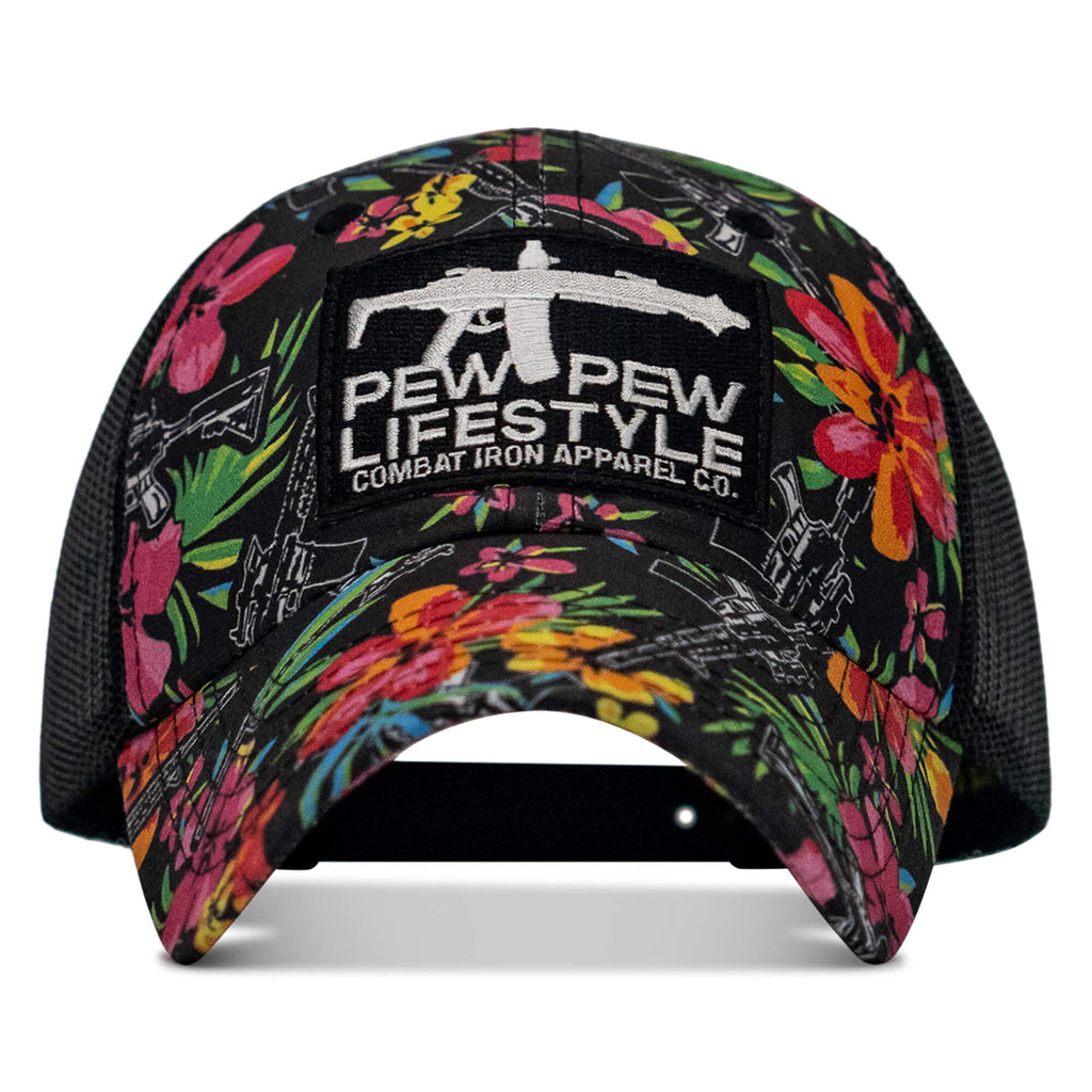 Ripstop Pew Pew Lifestyle Patch Tactical Ripstop Mesh Snapback Hat