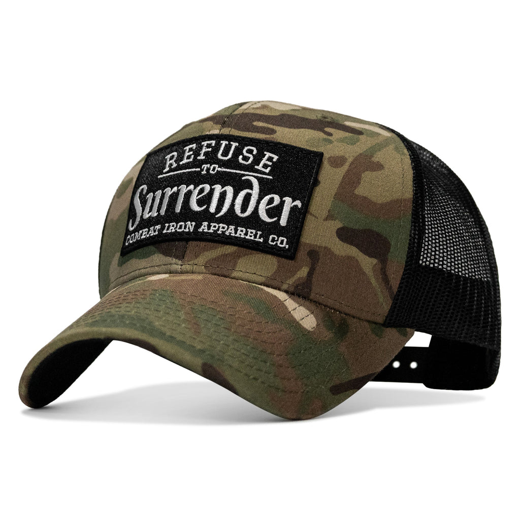 Refuse To Surrender B/W Patch Snapback Hat