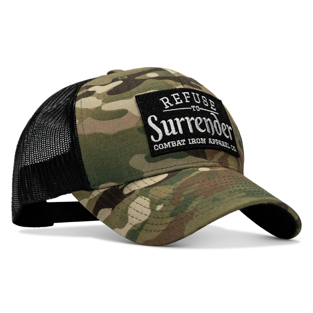 Refuse To Surrender B/W Patch Snapback Hat