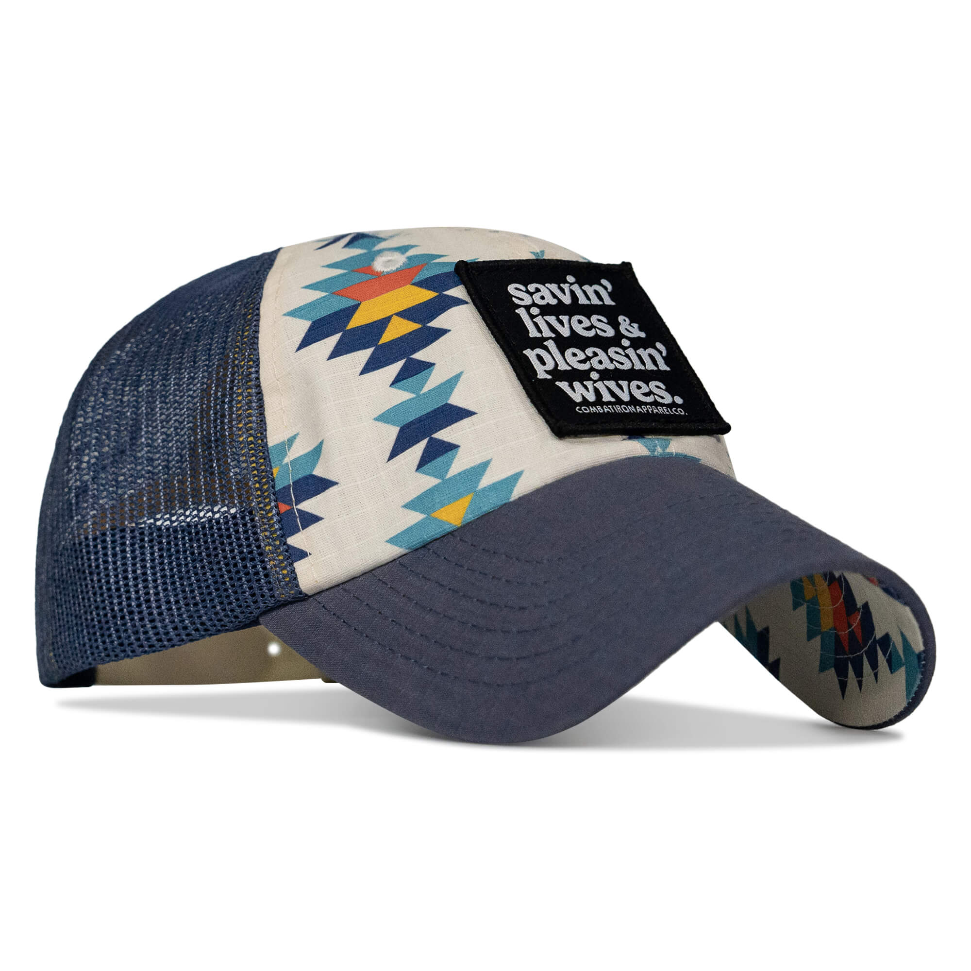 Ripstop Savin' Lives & Pleasin' Wives  Patch Tactical Ripstop Mesh Snapback Hat