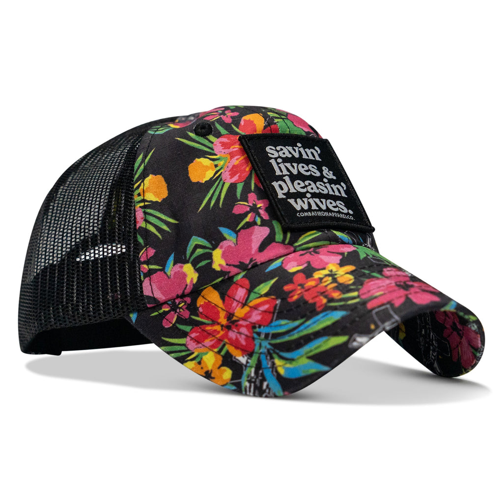 Ripstop Savin' Lives & Pleasin' Wives  Patch Tactical Ripstop Mesh Snapback Hat